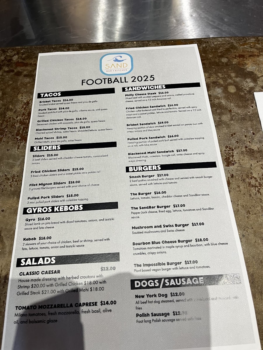 Sand Bar + Kitchen Menu - Image 4