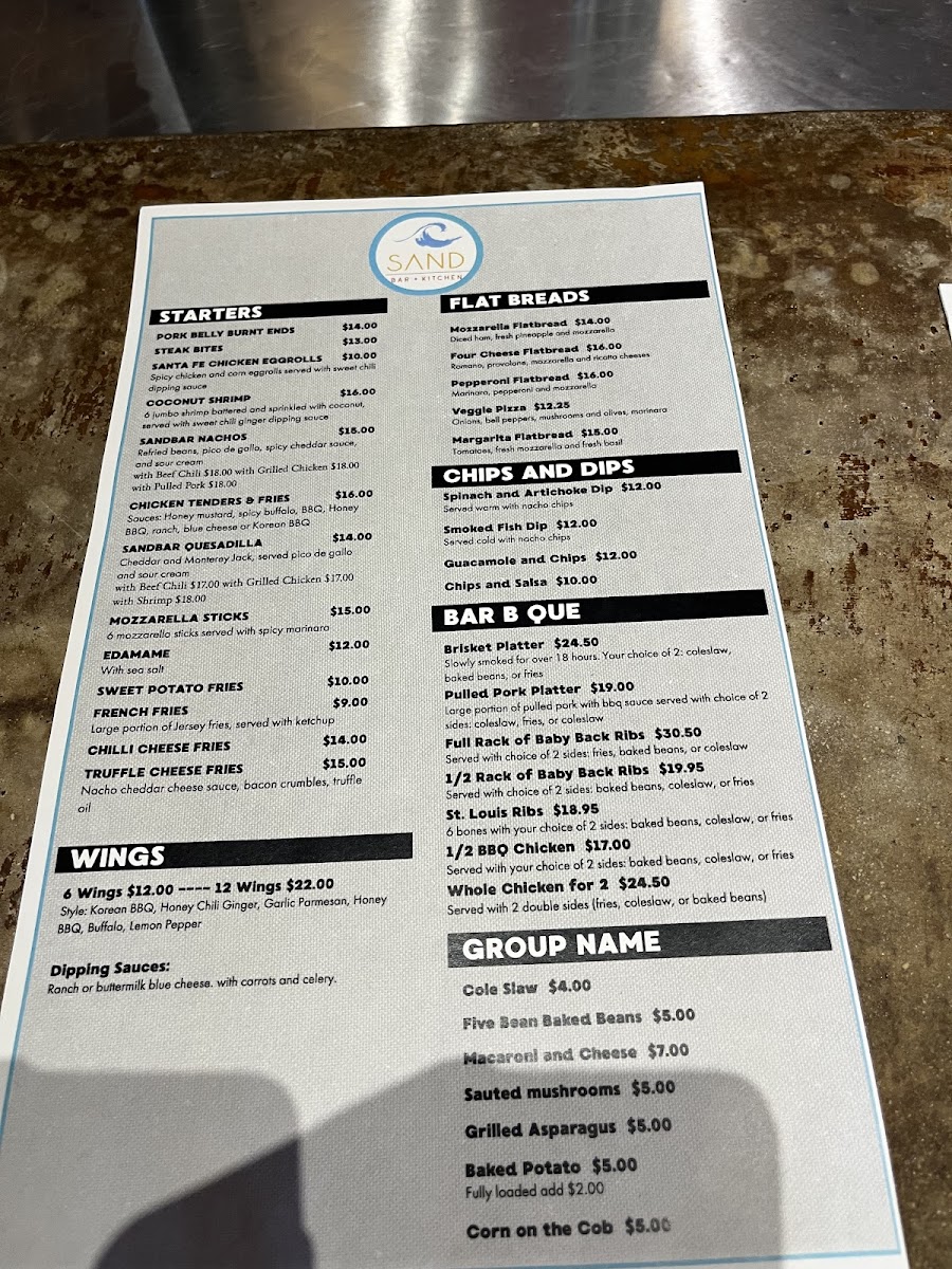 Sand Bar + Kitchen Menu - Image 6